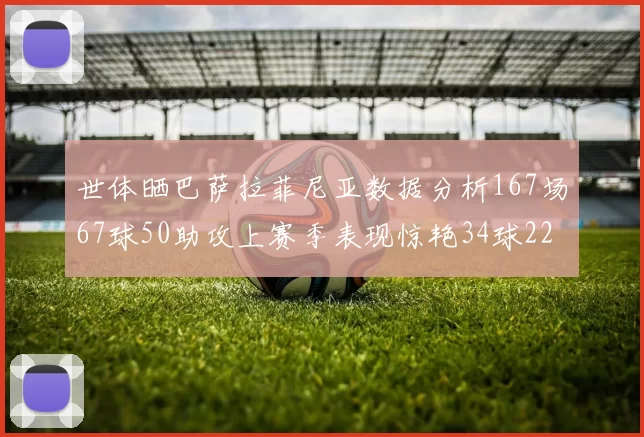 世体晒巴萨拉菲尼亚数据分析167场67球50助攻上赛季表现惊艳34球22助